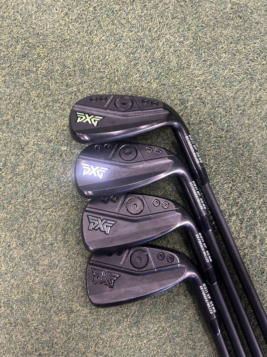 USED PXG 0311 XP Gen 6 Black Iron Set 8-Gw Mitsubishi MMT 80 Stiff Flex