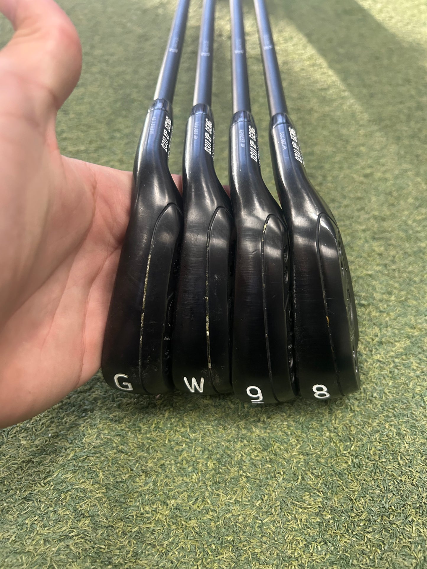 USED PXG 0311 XP Gen 6 Black Iron Set 8-Gw Mitsubishi MMT 80 Stiff Flex