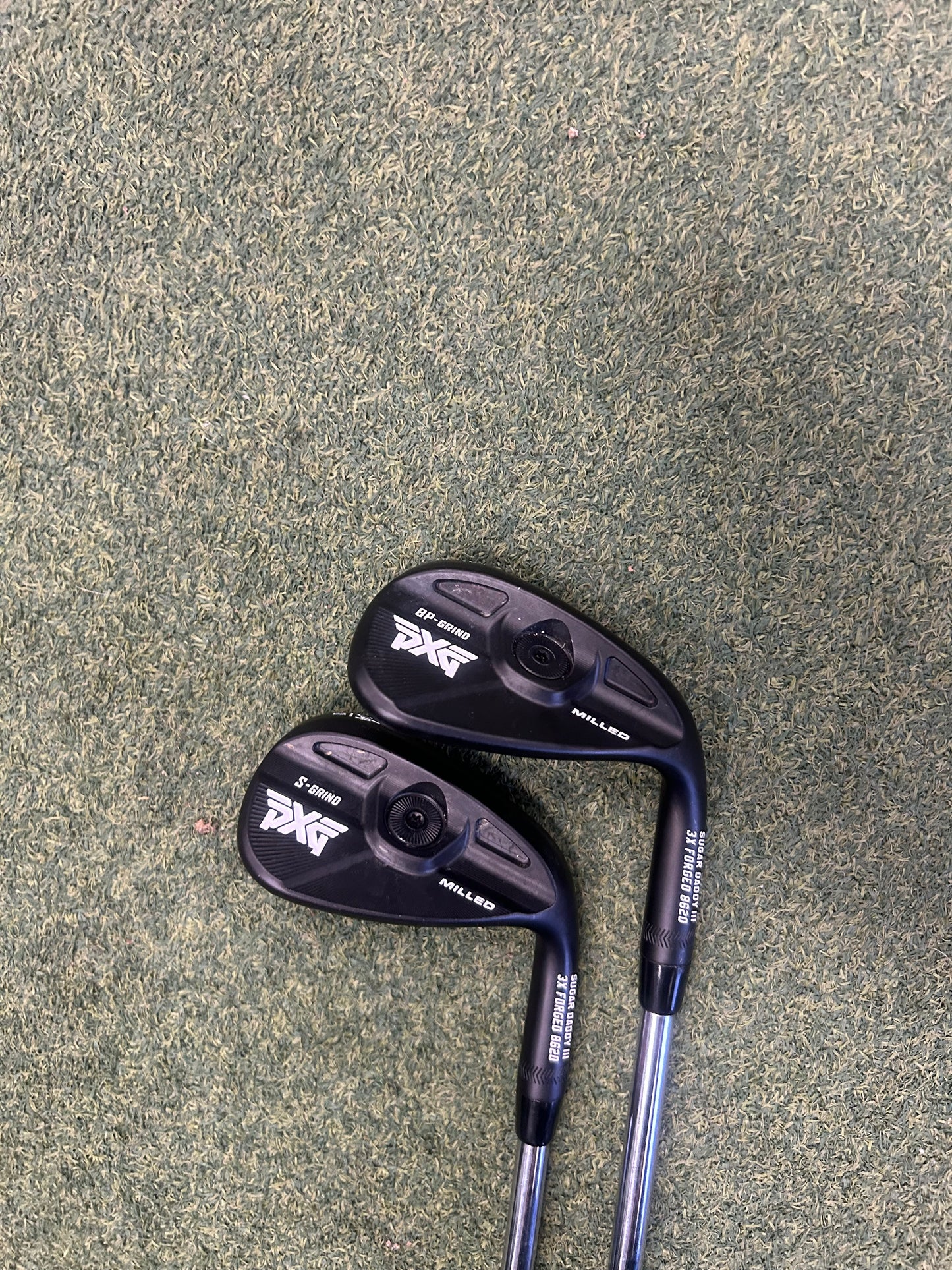 USED Black PXG Sugar Daddy 3 Wedge Set 54* and 58* Nippon Modus Tour 105 Stiff