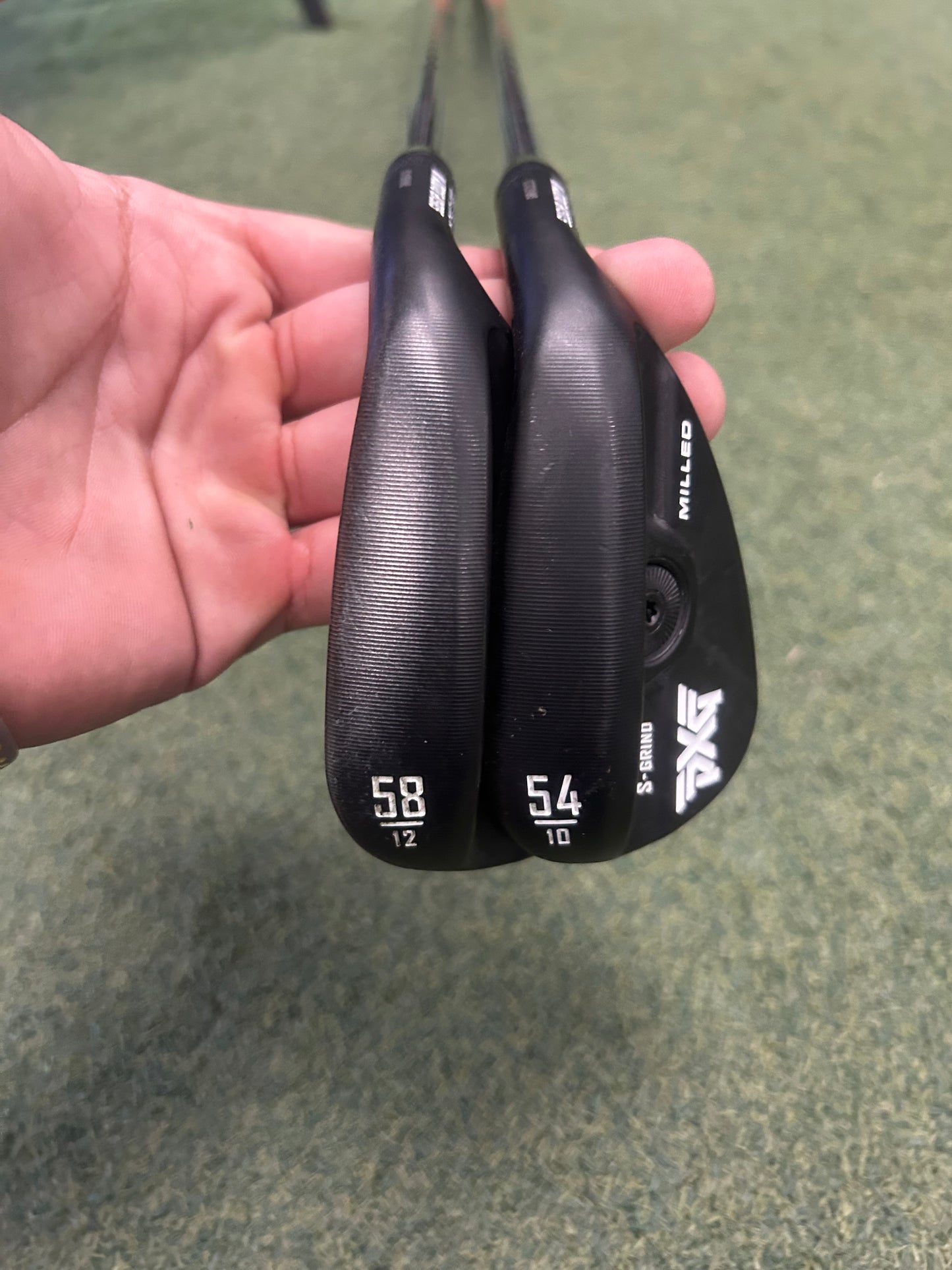 USED Black PXG Sugar Daddy 3 Wedge Set 54* and 58* Nippon Modus Tour 105 Stiff